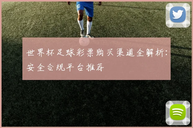 世界杯足球彩票购买渠道全解析：安全合规平台推荐